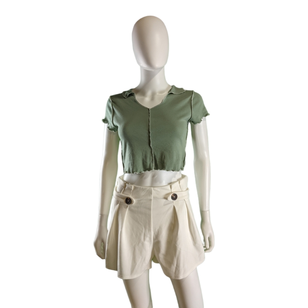 Iris High Rise Short White S